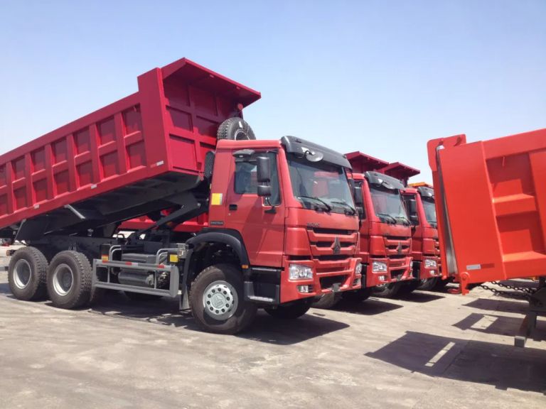HOWO dump trucks with powerful engines and durable construction - NEEDL EMARK PT DJARUM .CN INTERNATIONAL GROUP CHINA CO., LTD