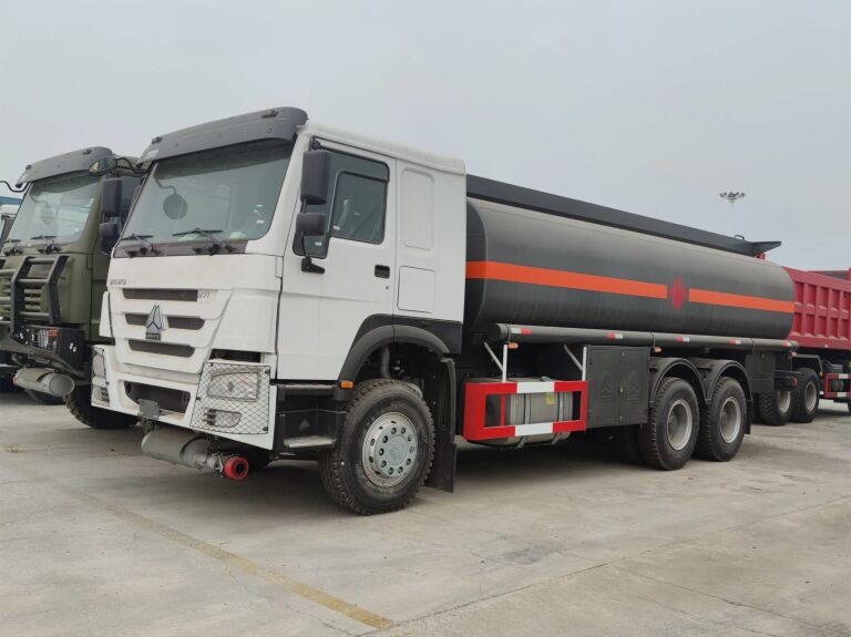 Capacité du réservoir de carburant des camions-citernes HOWO